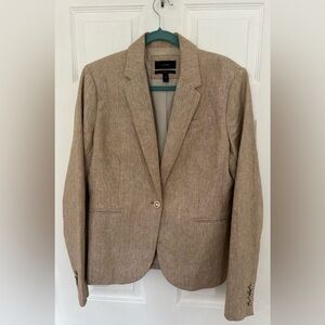 J. Crew Light Brown Linen Blazer